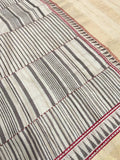 Beige Ghicha Tussar Block Print Saree