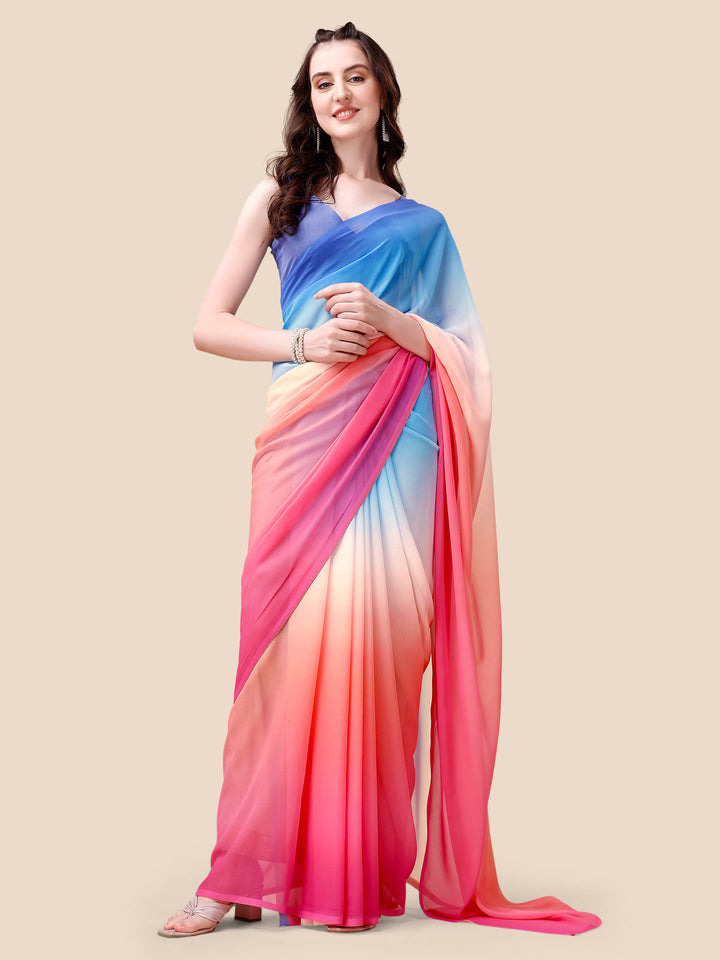 Soft Georgette Bollywood celebrity Wear Saree