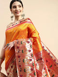 Exquisite Yevla Paithani Minakari Work Silk Saree