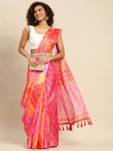 Soft Satin Kota Doriya Batik Digital Print Saree