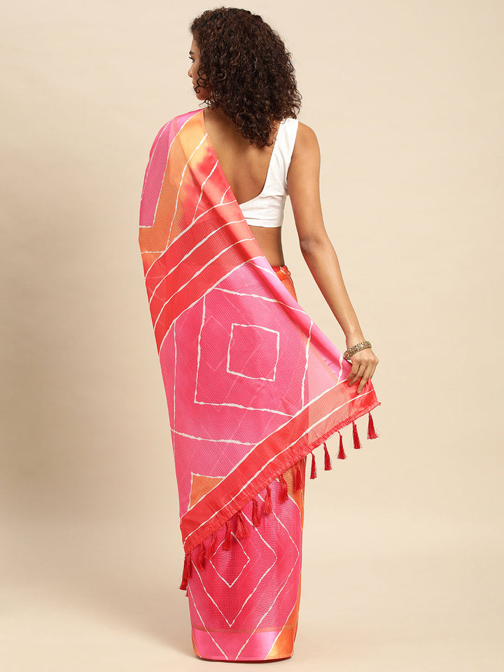 Soft Satin Kota Doriya Batik Digital Print Saree