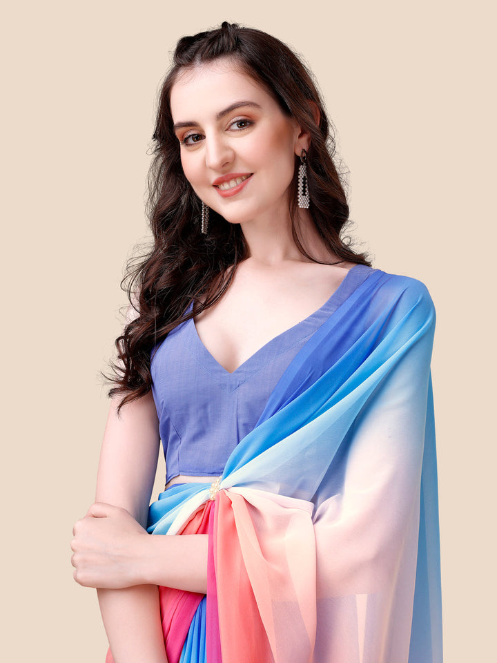 Soft Georgette Bollywood celebrity Wear Saree