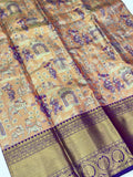 Elegance Golden Dharmavaram Silk Saree