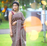 Latest Launched Dark Maroon Soft Lichi Silk Saree